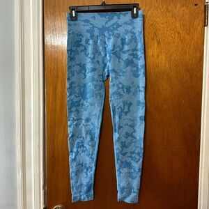 Blue Camo Workout Leggings